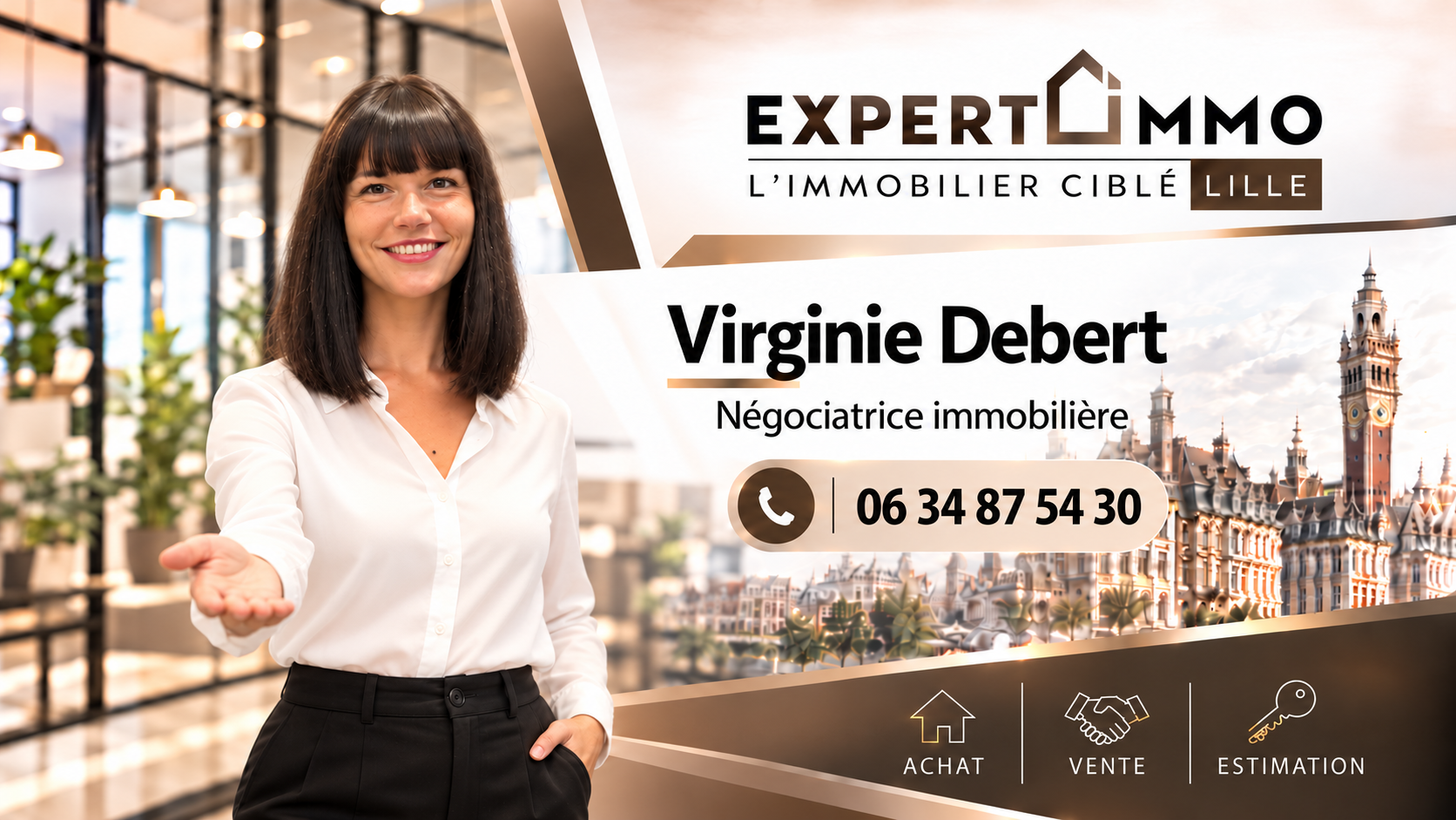 LAMBERSART DERNIER ÉTAGE, BALCON ET VUE SUR LA VERDURE